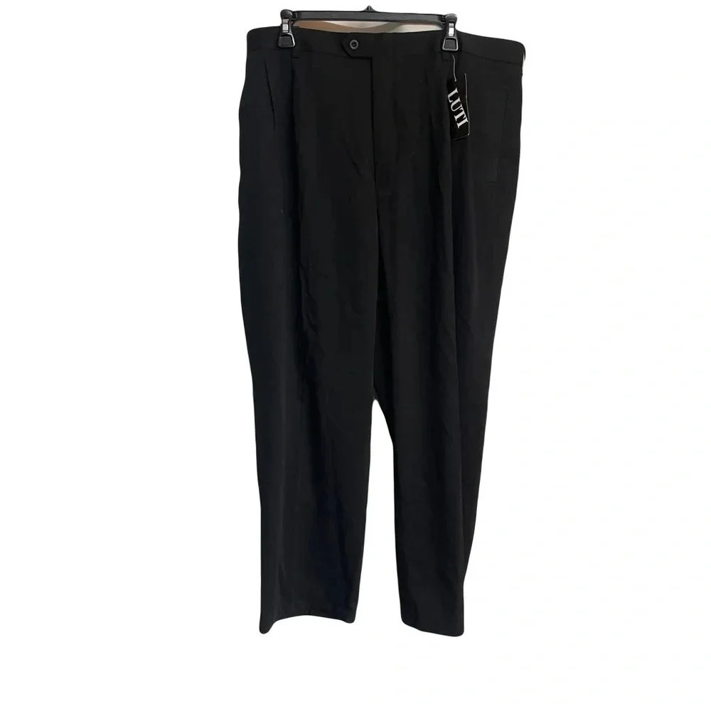 NWT.  LUTI men’s black dress pants size W-42 L-30